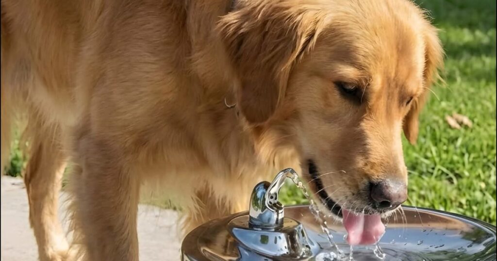 O cachorro que fez fila no bebedouro e virou lenda no parque